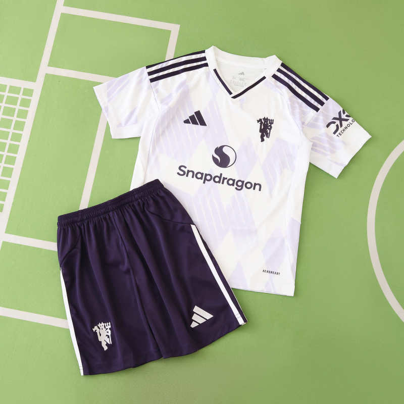 Kids Manchester United Away Kit 2025/26
