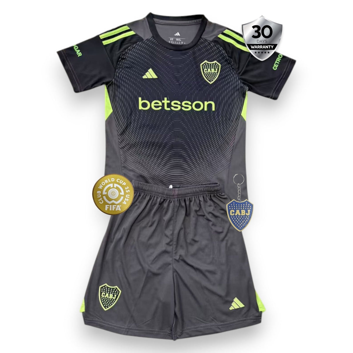 Kids Boca Juniors Goalkeeper Black 2025/26