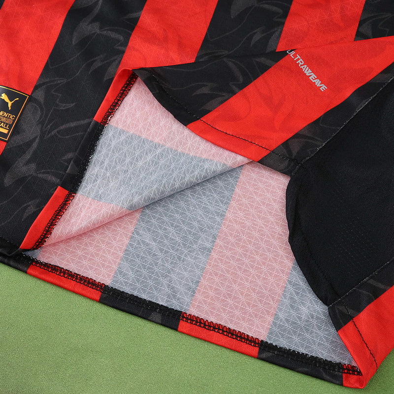 AC Milan Home Jersey 2025/26 Player Version - Long Sleeve