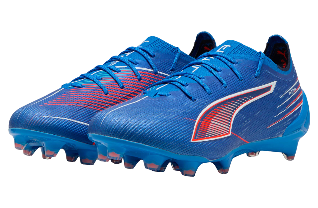 Puma Ultra 6 Ultimate FG Firm Ground Soccer Cleat -Ultra Blue/White/Glowing Red